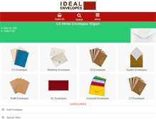 Tablet Screenshot of ideal-envelopes.co.uk